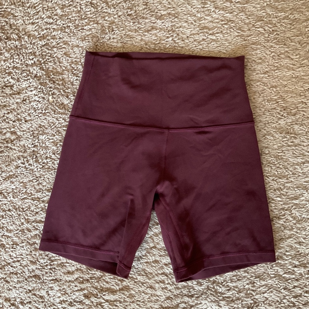lululemon Align™ High-Rise Short 6" Cassis Color size 4